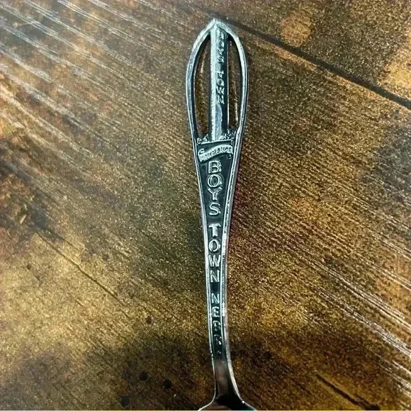 Souvenir Collector Spoons 3 Pieces Boys Town Kennedy Space Station Watkins Glenn - Picture 2 of 6
